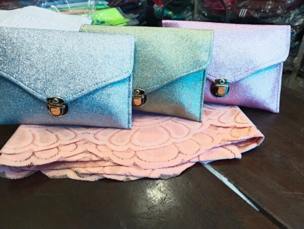 Luxury Shiny Glitter Party Envelope Clutch Handbag For Women